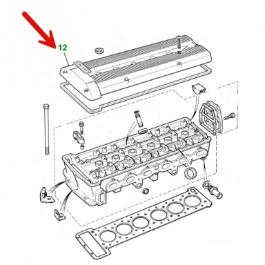 USED CAM/VALVE COVER  EAC4989